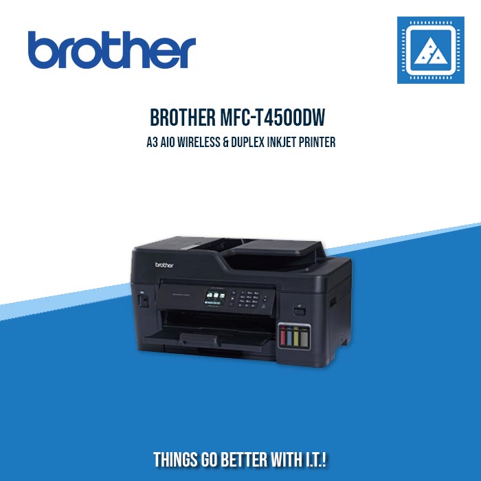 BROTHER MFC-T4500DW A3 AIO WIRELESS & DUPLEX INKJET PRINTER BROTHER MFC-T4500DW A3 AIO WIRELESS & DUPLEX INKJET PRINTER